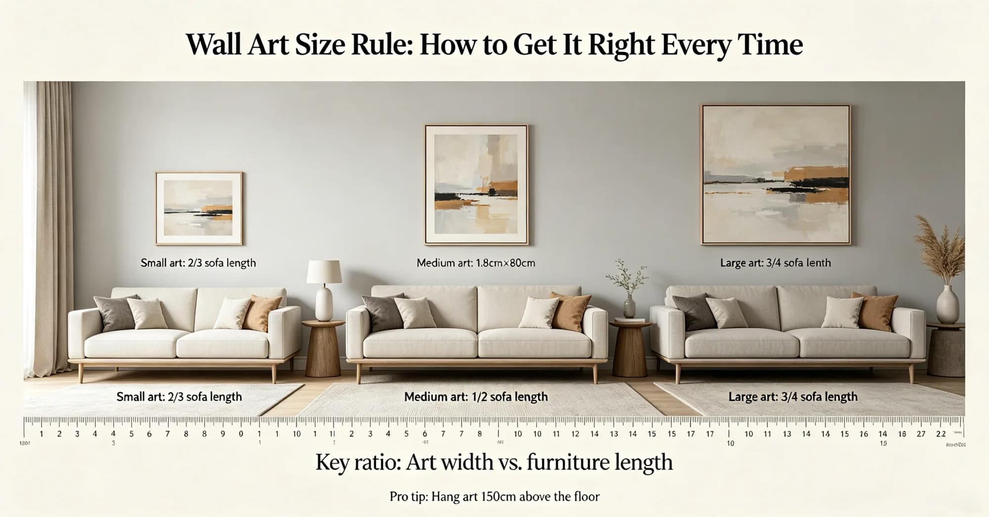 Wall Art Size Rule: How to Get It Right Every Time