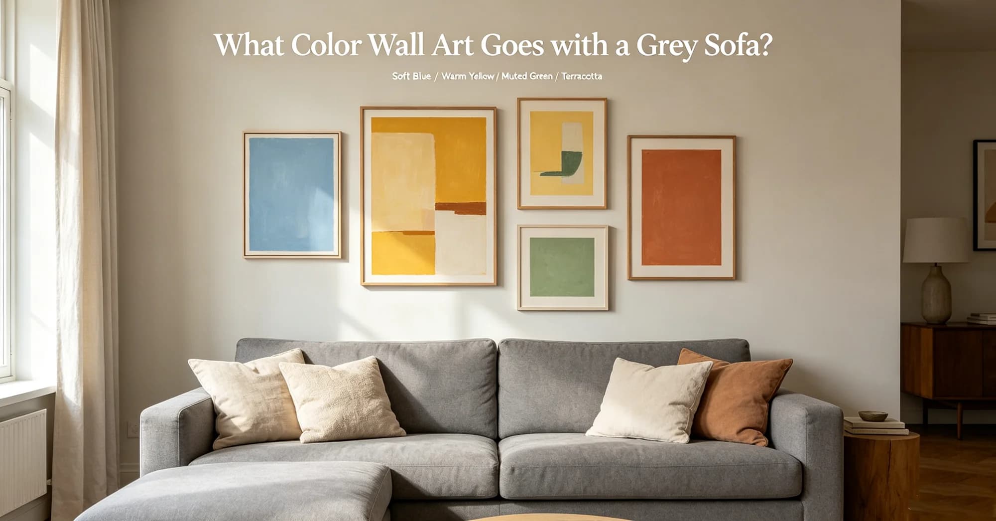 What Color Wall Art Goes with a Grey Sofa? (Complete Guide)