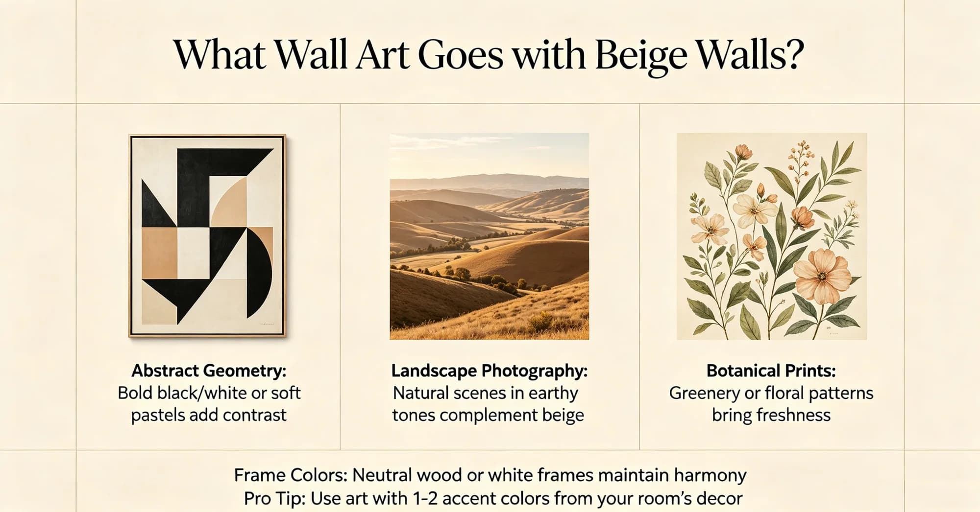 What Wall Art Goes with Beige Walls?