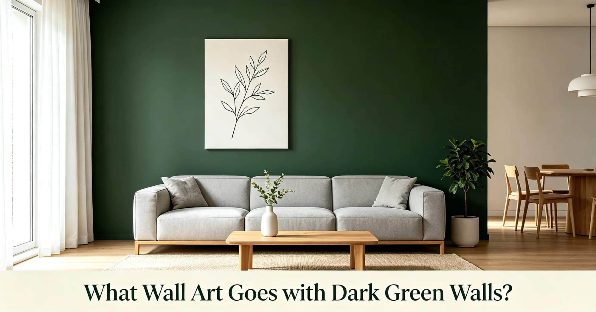 What Wall Art Goes with Dark Green Walls?