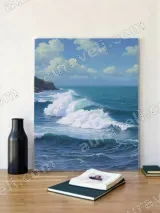 Ocean Waves Coastal Seascape Canvas Wall Art for Living Room Decor – view 2
