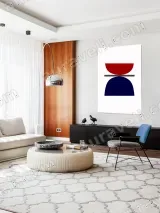 Abstract Geometric Canvas Wall Art for Living Room Home Decor – view 5