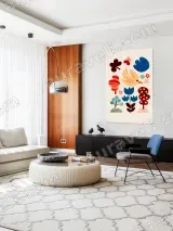 Whimsical Bird & Floral Canvas Wall Art for Nursery Home Decor – view 5