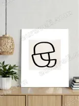 Abstract Minimalist Line Art Wall Art for Living Room Bedroom Home Decor – view 3