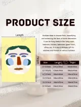 Whimsical Face Abstract Canvas Wall Art for Living Room Home Decor – view 7