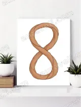 Twisted Infinity Canvas Wall Art for Living Room Bedroom Home Decor