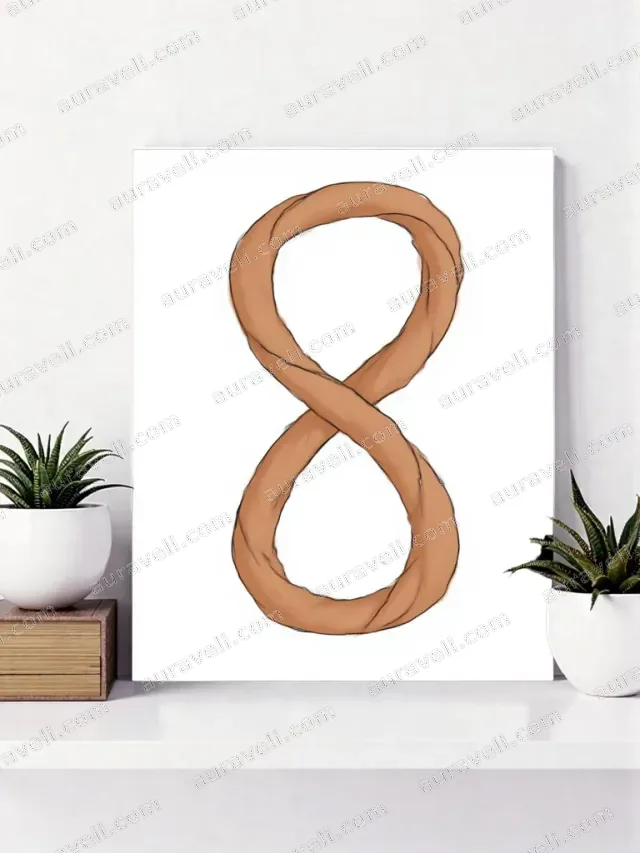Twisted Infinity Canvas Wall Art for Living Room Bedroom Home Decor — art print