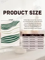 Abstract Green Wave Lines Canvas Wall Art for Living Room Decor – view 7