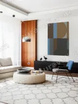Abstract Geometric Shapes Canvas Wall Art for Living Room Home Decor – view 5