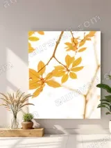 Autumn Yellow Leaves Canvas Wall Art for Living Room Decor – view 3