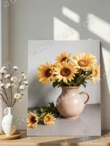 Sunflower Still Life Canvas Wall Art for Living Room Bedroom Home Decor – view 4