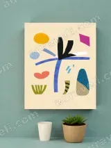 Abstract Geometric Canvas Wall Art for Living Room Bedroom Home Decor – view 4