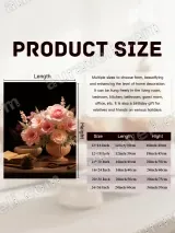 Pink Floral Still Life Canvas Wall Art for Living Room Home Decor – view 7