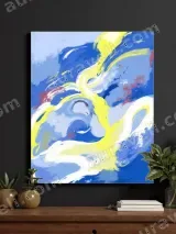 Abstract Fluid Canvas Wall Art for Living Room Home Decor