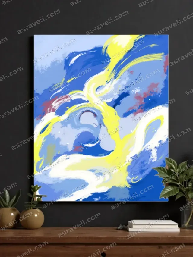 Abstract Fluid Canvas Wall Art for Living Room Home Decor — art print