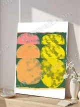 Abstract Geometric Color Block Canvas Wall Art for Living Room Home Decor – view 4