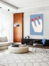 Minimalist Abstract Hand Canvas Wall Art for Living Room & Bedroom Decor – view 5
