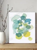 Abstract Watercolor Blobs Canvas Wall Art for Living Room Bedroom Home Decor