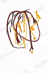 Abstract Scribble Line Canvas Wall Art for Living Room framed modern home decor