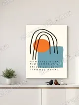 Abstract Geometric Canvas Wall Art for Living Room Home Decor – view 4