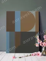 Abstract Geometric Shapes Canvas Wall Art for Living Room Home Decor – view 2
