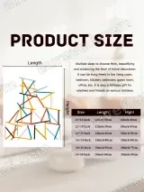 Abstract Colorful Lines Canvas Wall Art for Living Room Home Decor – view 6