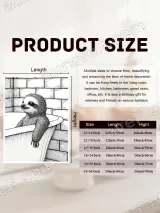 Sloth in Bathtub Line Art Wall Art for Bathroom Home Decor – view 7