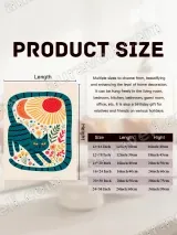 Teal Cat Floral Sun Moon Canvas Wall Art for Living Room Home Decor – view 6