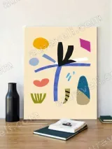 Abstract Geometric Canvas Wall Art for Living Room Bedroom Home Decor
