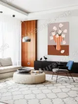 Minimalist Floral Vase Canvas Wall Art for Living Room Home Decor – view 5