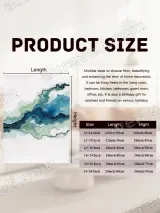 Abstract Blue Green Fluid Canvas Wall Art for Living Room Home Decor – view 7