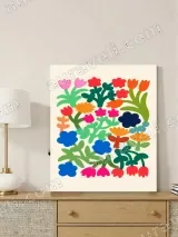 Colorful Floral Canvas Wall Art for Living Bedroom Home Decor – view 4