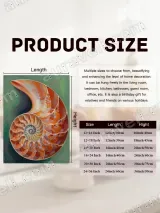 Colorful Nautilus Shell Canvas Wall Art for Living Room Home Decor – view 7