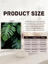 Tropical Monstera Leaf Canvas Wall Art for Living Room Bedroom Home Decor – view 6