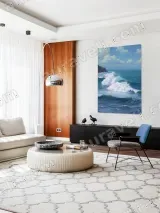 Ocean Waves Coastal Seascape Canvas Wall Art for Living Room Decor – view 5