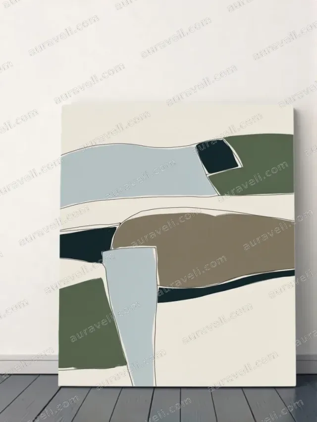 Abstract Geometric Canvas Wall Art for Living Room Bedroom Home Decor — art print