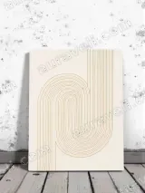 Abstract Curve Line Canvas Wall Art for Living Room Bedroom Home Decor