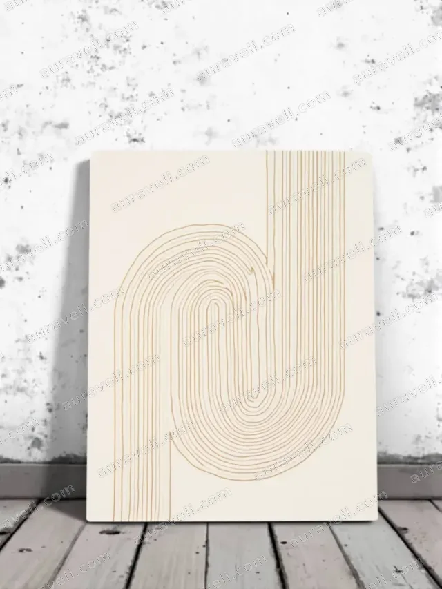 Abstract Curve Line Canvas Wall Art for Living Room Bedroom Home Decor — art print