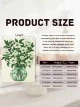 Green Botanical Floral Vase Canvas Wall Art for Living & Bedroom Decor – view 7