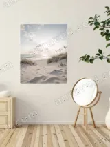 Sunrise Beach Sand Dune Ocean Canvas Wall Art for Living Room Home Decor – view 2