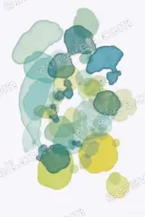 Abstract Watercolor Blobs Canvas Wall Art for Living Room framed modern home decor