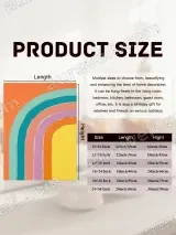 Modern Rainbow Arch Canvas Wall Art for Living Room Bedroom Home Decor – view 6