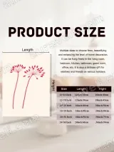 Minimalist Red Floral Canvas Wall Art for Living Room Home Decor – view 7
