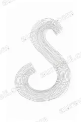 Abstract S Line Art Canvas Wall for Bedroom framed modern home decor