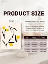 Yellow Tulip Floral Canvas Wall Art for Living & Bedroom Home Decor – view 7