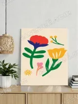 Colorful Floral Canvas Wall Art for Living Room Home Decor – view 4