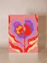 Vibrant Abstract Floral Canvas Wall Art for Living Room Decor – view 4