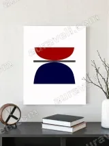 Abstract Geometric Canvas Wall Art for Living Room Home Decor – view 3