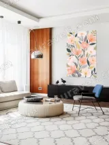 Blush Floral Canvas Wall Art for Bedroom Living Room Home Decor – view 5