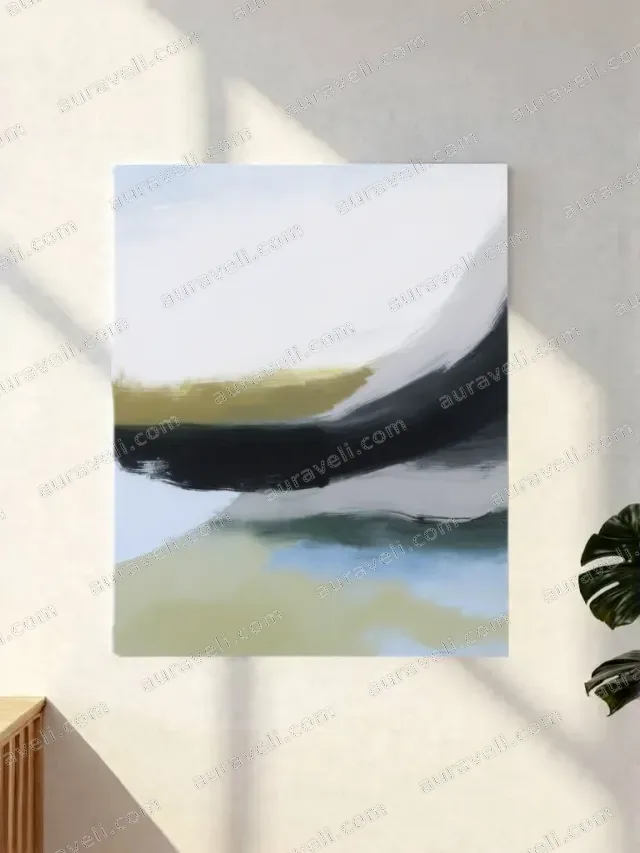 Abstract Wave Canvas Wall Art for Bedroom and Living Room Home Decor — art print